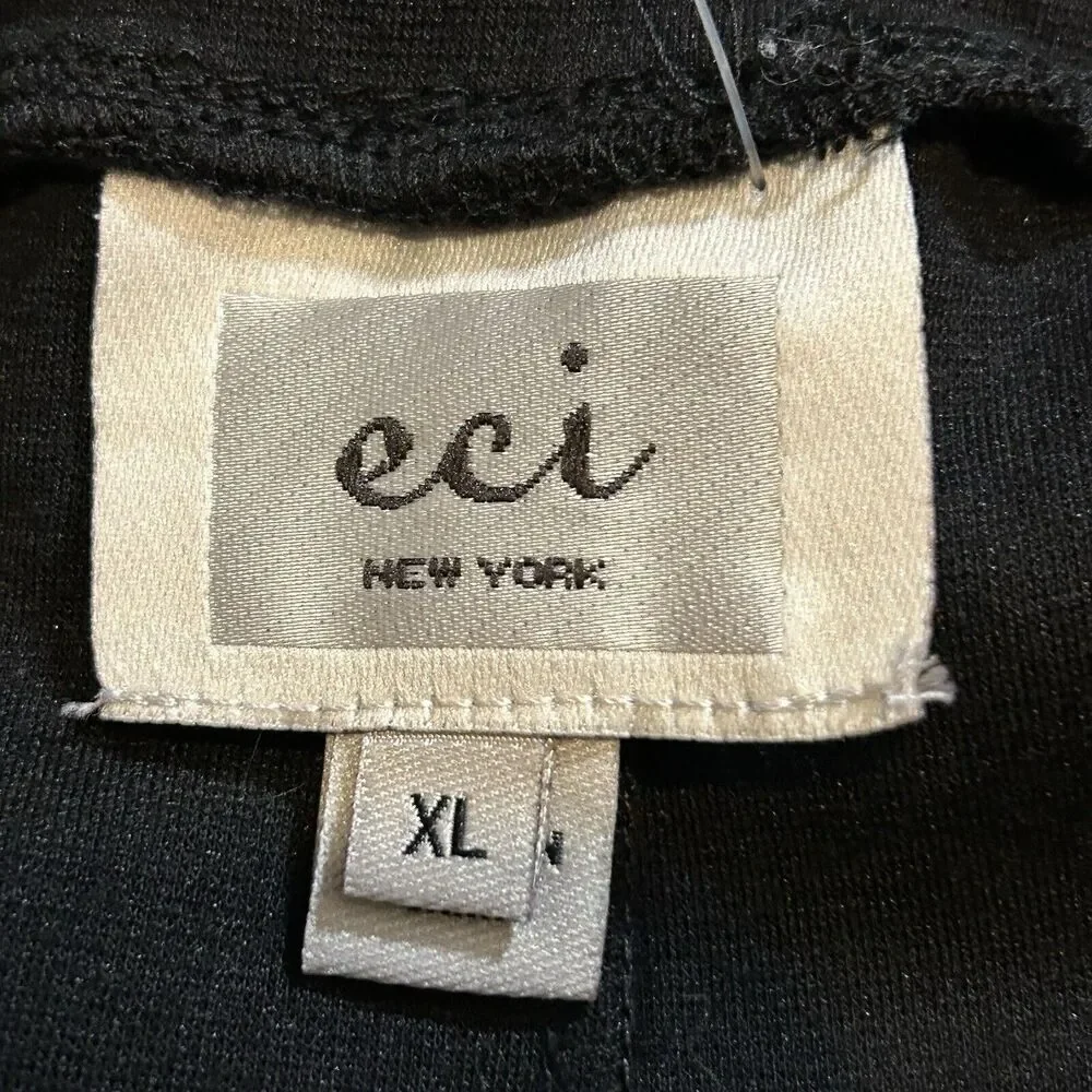 ECI New York Black Knit Pencil Skirt Size XL